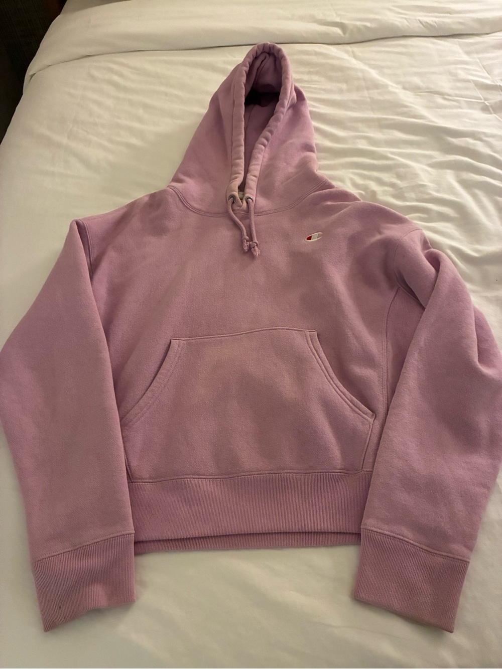 Champion Light Pink Hooded Pullover Sweatshirt